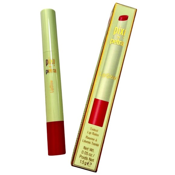 Pixi By Petra LipGlow - Ruby Red Tinted Lip Balm Full Size -Hydrating Nourishing - Picture 1 of 7